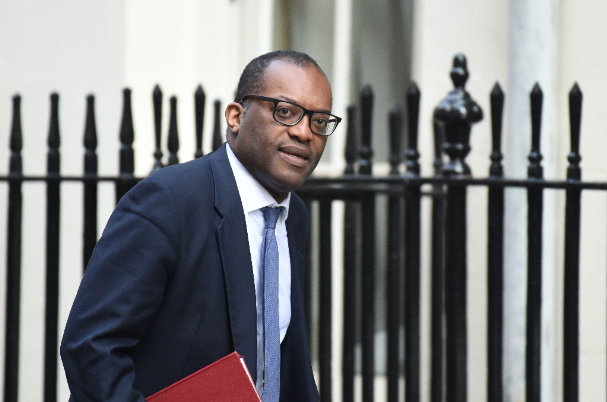 The chancellor of the exchequer Kwasi Kwarteng
